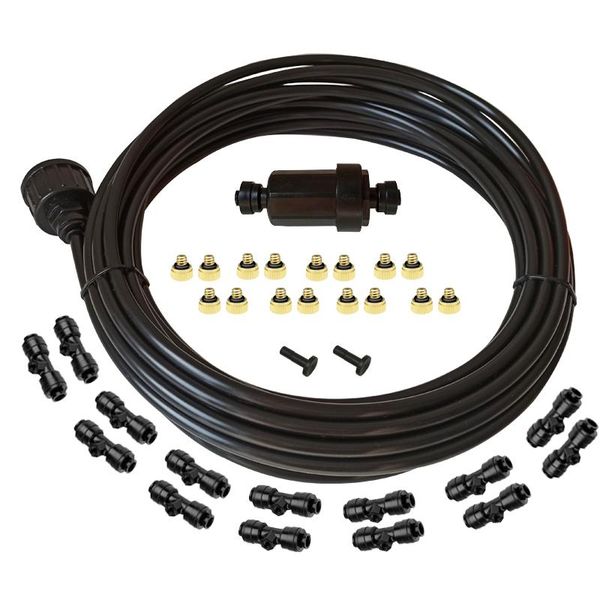 watering equipments misting kits with 16pcs nozzles 14pcs nozzle fittings 1pc water filter 2pc end plug 10m pipe diy system
watering equipments misting kits with 16pcs nozzles 14pcs nozzle fittings 1pc water filter 2pc end plug 10m pipe diy system