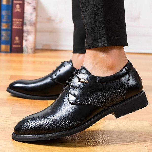 designer oxford shoes men formal dress business wedding italy pointed toe mens sapato masculino, Black
designer oxford shoes men formal dress business wedding italy pointed toe mens sapato masculino, Black