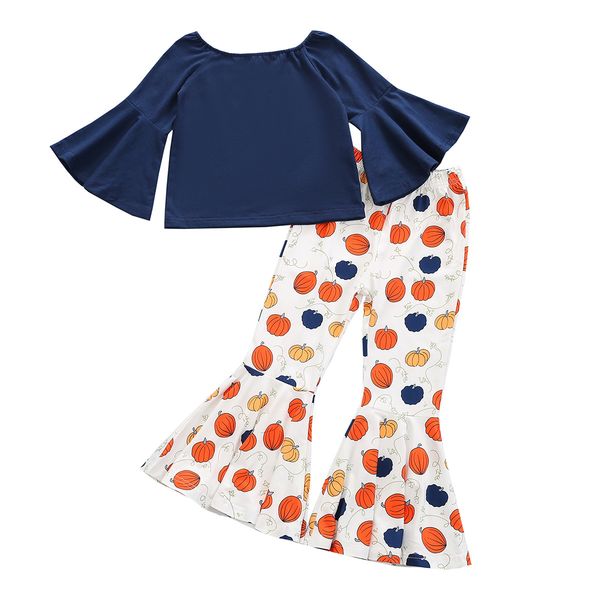 toddler kid baby girls halloween set pumpkin flare sleeve blouse bell-bottoms pants leggings clothing outfits, White
toddler kid baby girls halloween set pumpkin flare sleeve blouse bell-bottoms pants leggings clothing outfits, White