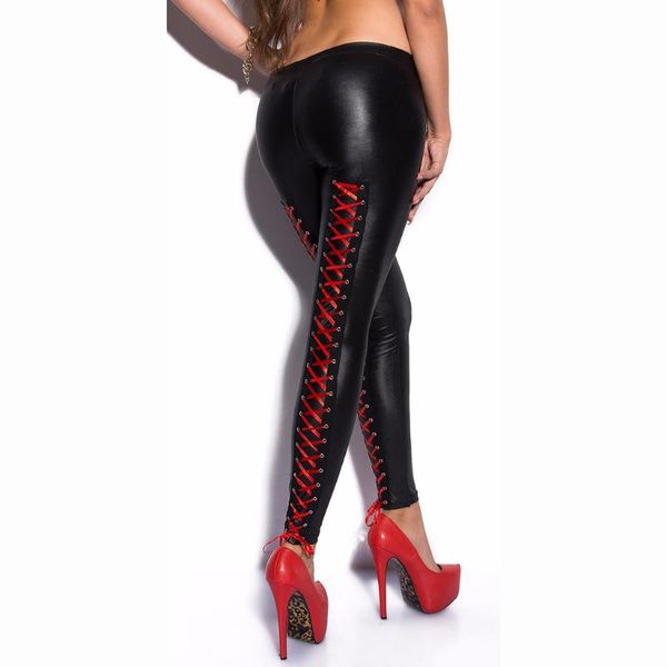 women's leggings high waist sport women ladies fashion black lace up leather pants squat proof
women's leggings high waist sport women ladies fashion black lace up leather pants squat proof