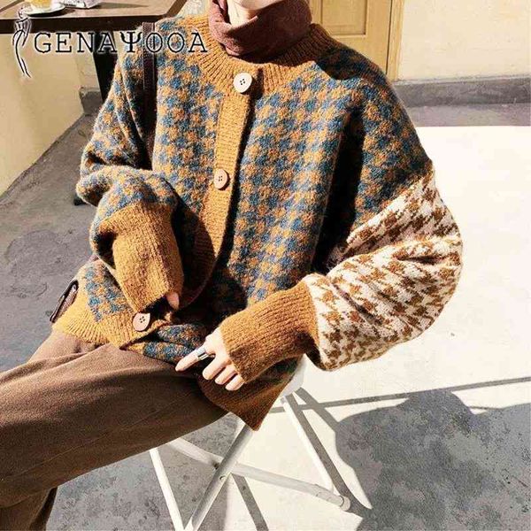 genayooa vintage single breasted winter autumn sweater women jumper cardigan coat knit casual korean 210417, White;black
genayooa vintage single breasted winter autumn sweater women jumper cardigan coat knit casual korean 210417, White;black