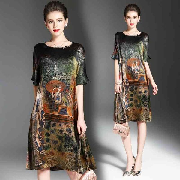 luxury fashion silk blend print vintage dress runway women's loose casual summer dress office lady business elegant slim party prom dre, Black;gray
luxury fashion silk blend print vintage dress runway women's loose casual summer dress office lady business elegant slim party prom dre, Black;gray