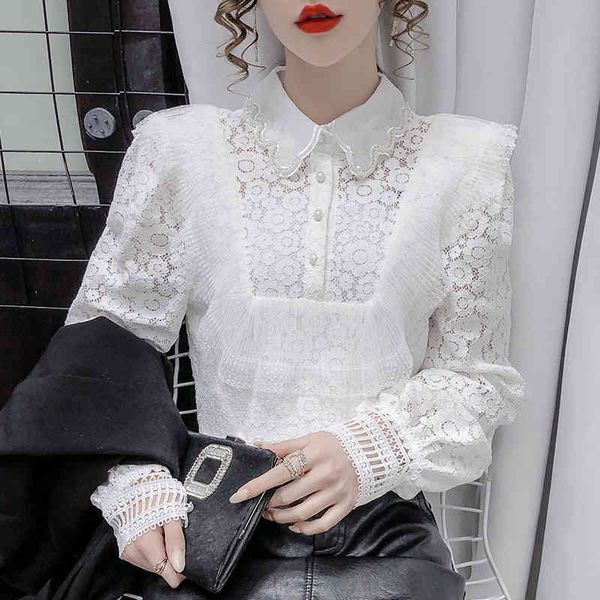 solid ladies lace female harajuku shirts blusas feminine pleated long sleeves white women blouse shirt 550c 210420
solid ladies lace female harajuku shirts blusas feminine pleated long sleeves white women blouse shirt 550c 210420