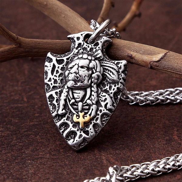 pendant necklaces vintage chief pendants stainless steel arrow head necklace for men and women punk rock amulet jewelry wholesale, Silver
pendant necklaces vintage chief pendants stainless steel arrow head necklace for men and women punk rock amulet jewelry wholesale, Silver