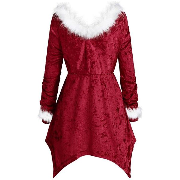 women's jackets christmas v-neck faux plush stitching irregular long-sleeved top, Black;brown
women's jackets christmas v-neck faux plush stitching irregular long-sleeved top, Black;brown