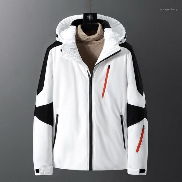 men's down & parkas winter trend short jacket color matching hooded korean thickened warm, Black
men's down & parkas winter trend short jacket color matching hooded korean thickened warm, Black