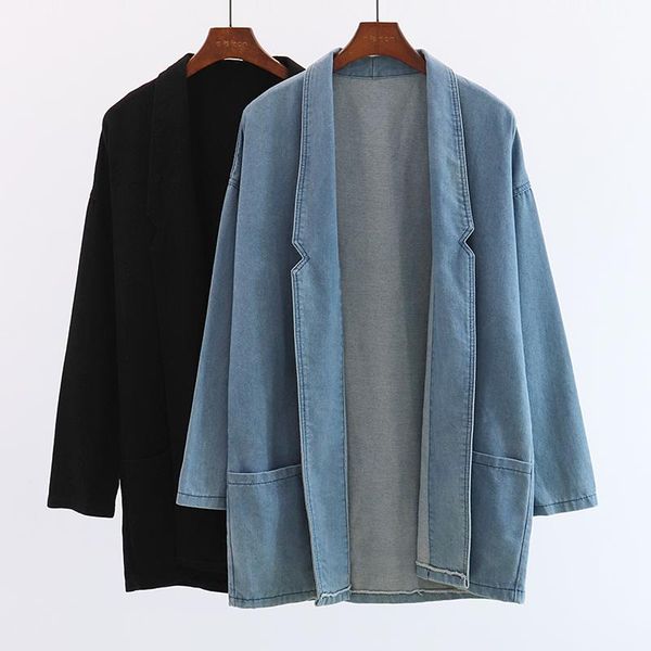 women's jackets denim jacket women mid length korean spring autumn 2021 thin loose long sleeve large size coat, Black;brown
women's jackets denim jacket women mid length korean spring autumn 2021 thin loose long sleeve large size coat, Black;brown