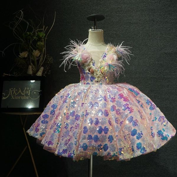 real picture sparkly bling pink sequin toddler girls first communion dresses gowns feather children family matching outfits, Blue
real picture sparkly bling pink sequin toddler girls first communion dresses gowns feather children family matching outfits, Blue