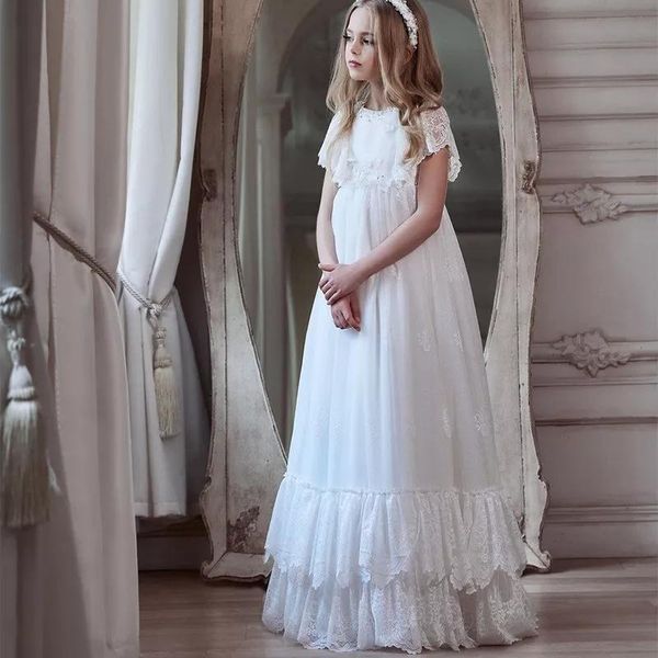 girl's dresses flower girls white lace 2021 boho children junior wedding party gowns long holy first communion dress, Red;yellow
girl's dresses flower girls white lace 2021 boho children junior wedding party gowns long holy first communion dress, Red;yellow