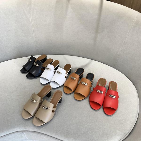 summer fashion sandals classic thick heel slippers high heel slippers high heel shoes women's shoes with real leather soles, Black
summer fashion sandals classic thick heel slippers high heel slippers high heel shoes women's shoes with real leather soles, Black