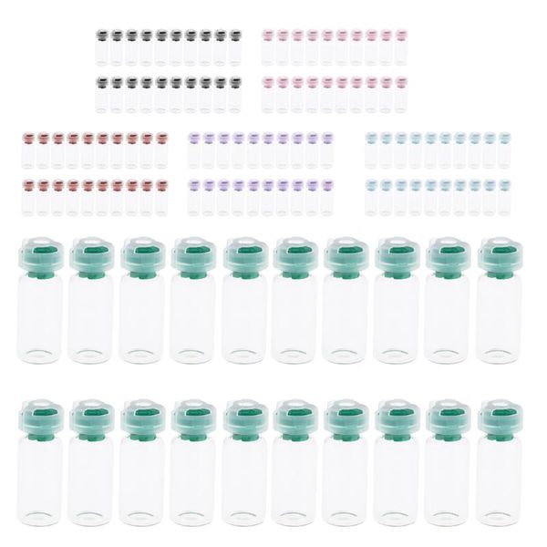 20pcs 10ml empty sterile glass sealed serum vials bottles liquid containers transparent body - 6 colors optional storage & jars
20pcs 10ml empty sterile glass sealed serum vials bottles liquid containers transparent body - 6 colors optional storage & jars