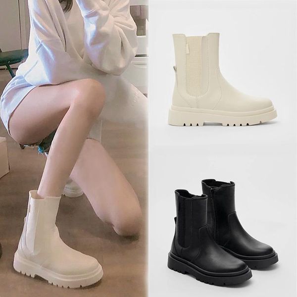 boots lady women shoes autumn boots-women winter footwear round toe flat heel zipper clogs platform low 2021 ankle rock rubber s, Black
boots lady women shoes autumn boots-women winter footwear round toe flat heel zipper clogs platform low 2021 ankle rock rubber s, Black