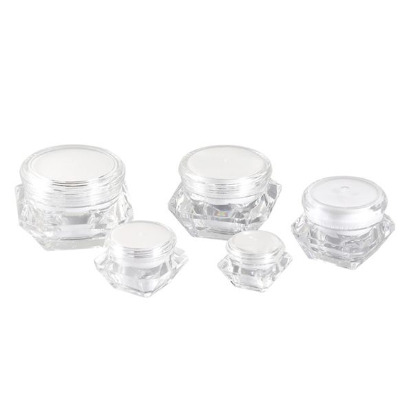 5g 10g 15g bottles empty transparent cosmetic container sample skin care jar pot diamond shape packing bottle jars
5g 10g 15g bottles empty transparent cosmetic container sample skin care jar pot diamond shape packing bottle jars
