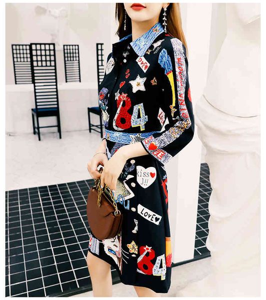 spring style women turn down collar three quarter sleeve printing vintage ladies shirt es vestidos, Black;gray
spring style women turn down collar three quarter sleeve printing vintage ladies shirt es vestidos, Black;gray