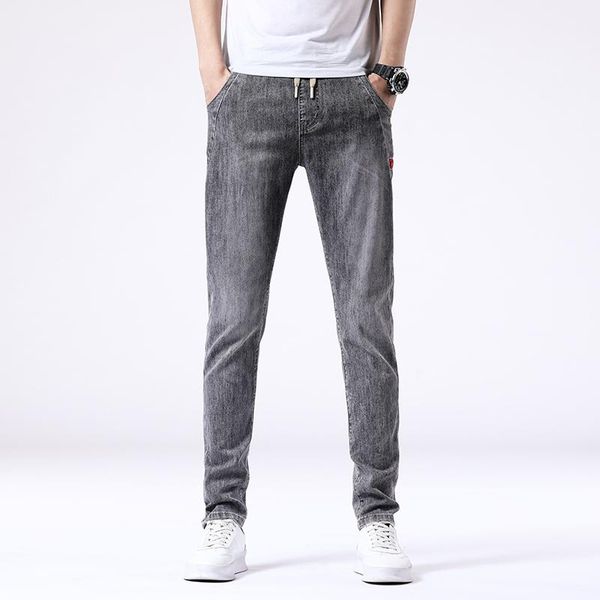 men's jeans slim pencil feet mid-high waist fashion street stretch skinny casual trousers summer male, Blue
men's jeans slim pencil feet mid-high waist fashion street stretch skinny casual trousers summer male, Blue