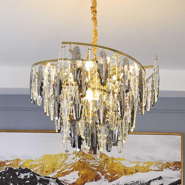 chandeliers zuuuvny led postmodern clear&gray crystal stainless steel chandelier ceiling hanging light lustre suspension luminaire decor
chandeliers zuuuvny led postmodern clear&gray crystal stainless steel chandelier ceiling hanging light lustre suspension luminaire decor