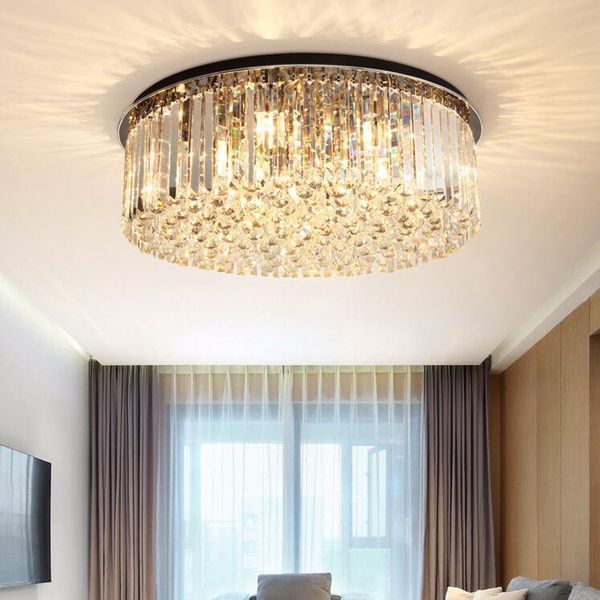 nordic style crystal ceiling lighting led lamp living room round plafon bedroom lampara techo three-color dimmable lights
nordic style crystal ceiling lighting led lamp living room round plafon bedroom lampara techo three-color dimmable lights