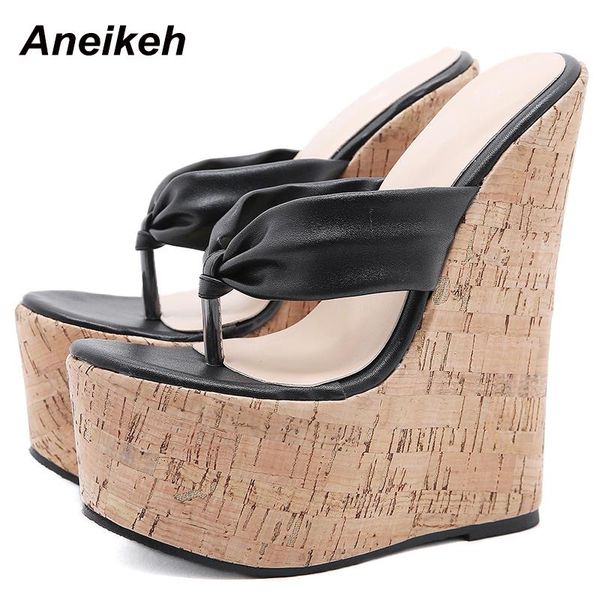aneikeh pu women's shoes fashion classics platform head peep toe punk wedges slip-on black 35-42 casual slippers summer 2021
aneikeh pu women's shoes fashion classics platform head peep toe punk wedges slip-on black 35-42 casual slippers summer 2021