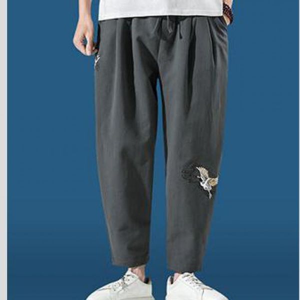 men's pants m-5xl plus size mens cotton linen drawstring elastic waist casual jogger yoga chinese cane embroried clothing xxxxxl, Black
men's pants m-5xl plus size mens cotton linen drawstring elastic waist casual jogger yoga chinese cane embroried clothing xxxxxl, Black