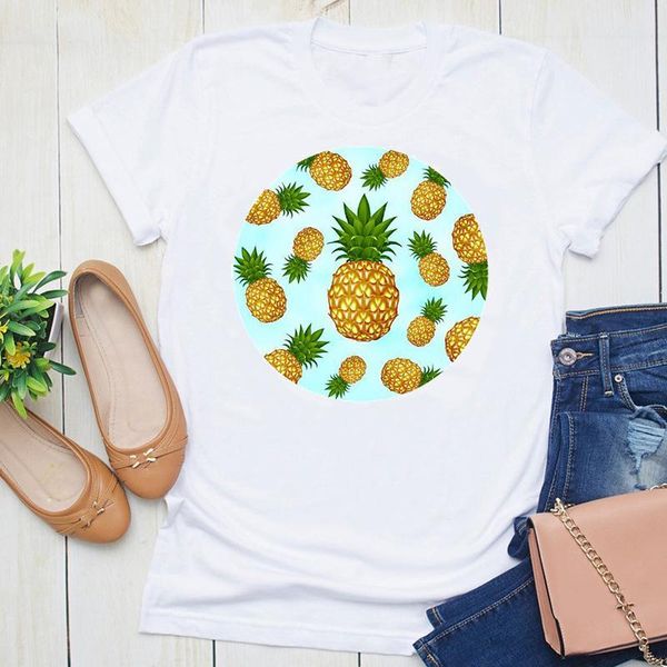 women's t-shirt women graphic cartoon pineapple fruit 2021 style summer 90s short sleeve fashion print female clothes tees tshirt, White
women's t-shirt women graphic cartoon pineapple fruit 2021 style summer 90s short sleeve fashion print female clothes tees tshirt, White