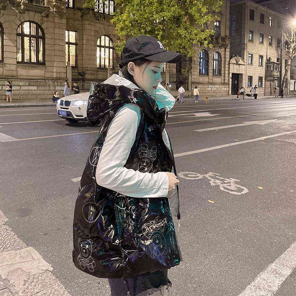 bright face down et women's 2021 winter vest korean loose bear waistcoat, Black;white
bright face down et women's 2021 winter vest korean loose bear waistcoat, Black;white