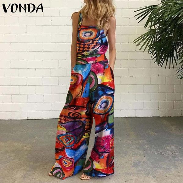 women sleeveless floral print rompers causal wide leg overalls vonda 2021 summer loose vintage printed jumpsuits plus size women's &, Black;white
women sleeveless floral print rompers causal wide leg overalls vonda 2021 summer loose vintage printed jumpsuits plus size women's &, Black;white