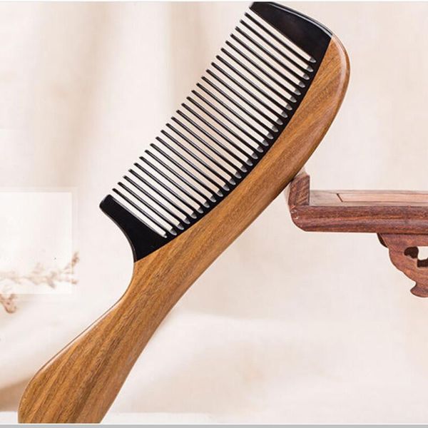 hair brushes 1pcs natural green sandalwood ox horn wood anti static beard comb care handle, Silver
hair brushes 1pcs natural green sandalwood ox horn wood anti static beard comb care handle, Silver