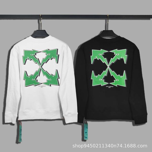 autumn and winter 2021 off new back green multi angle arrstyle print round neck pullover for men women, Black
autumn and winter 2021 off new back green multi angle arrstyle print round neck pullover for men women, Black