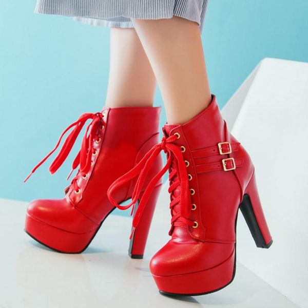 boots brand fashion buckles shoelaces ankle booties elegant for dropship big size 43 high heels shoes women, Black
boots brand fashion buckles shoelaces ankle booties elegant for dropship big size 43 high heels shoes women, Black
