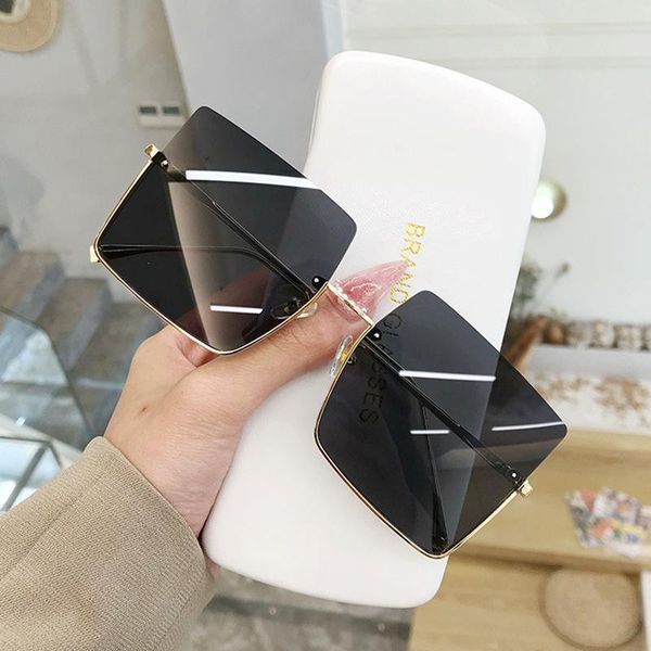 sunglasses fashion semi-rimless women square sun glasses female metal shades uv400 eyewear, White;black
sunglasses fashion semi-rimless women square sun glasses female metal shades uv400 eyewear, White;black