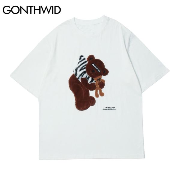 t-shirts streetwear men hip hop harajuku embroidery bears short sleeve tshirts cotton casual fashion loose tees 210602, White;black
t-shirts streetwear men hip hop harajuku embroidery bears short sleeve tshirts cotton casual fashion loose tees 210602, White;black