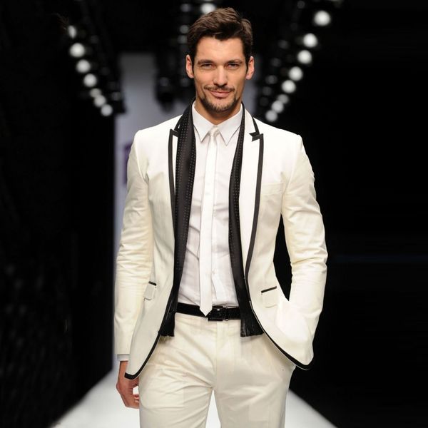 men's suits & blazers ivory mens wedding tuxedos groom wear casual business prom 2pcs (jacket pants) slim fit costume homme dz65, White;black
men's suits & blazers ivory mens wedding tuxedos groom wear casual business prom 2pcs (jacket pants) slim fit costume homme dz65, White;black