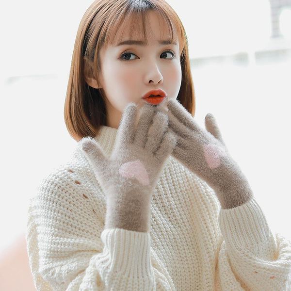 five fingers gloves women winter keep warm touch screen plus cashmere thicken soft cycling windproof elasticity cute lovely wool knitted, Blue;gray
five fingers gloves women winter keep warm touch screen plus cashmere thicken soft cycling windproof elasticity cute lovely wool knitted, Blue;gray