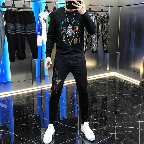 hoodies the autumn european chartered laser-talon weight loss suit, pants with hood, two-piece fashion man, Black
hoodies the autumn european chartered laser-talon weight loss suit, pants with hood, two-piece fashion man, Black