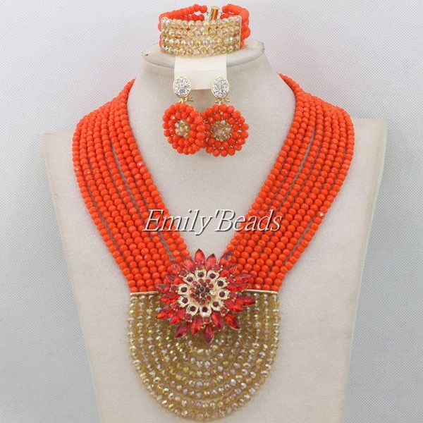earrings & necklace splendid african costume women bridal jewelry set orange/gold nigerian wedding crystal beads 2021 aij056, Silver
earrings & necklace splendid african costume women bridal jewelry set orange/gold nigerian wedding crystal beads 2021 aij056, Silver