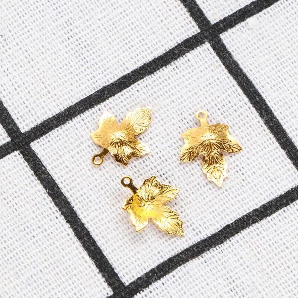 charms 6pcs creative leaf pendant delicate handmaking metal for bracelet necklace jewelry diy (05# golden), Bronze;silver
charms 6pcs creative leaf pendant delicate handmaking metal for bracelet necklace jewelry diy (05# golden), Bronze;silver