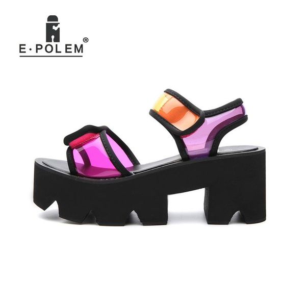 fashion colorful platform sandals harajuku summer young women's beach shoes wedge heels femme, Black
fashion colorful platform sandals harajuku summer young women's beach shoes wedge heels femme, Black