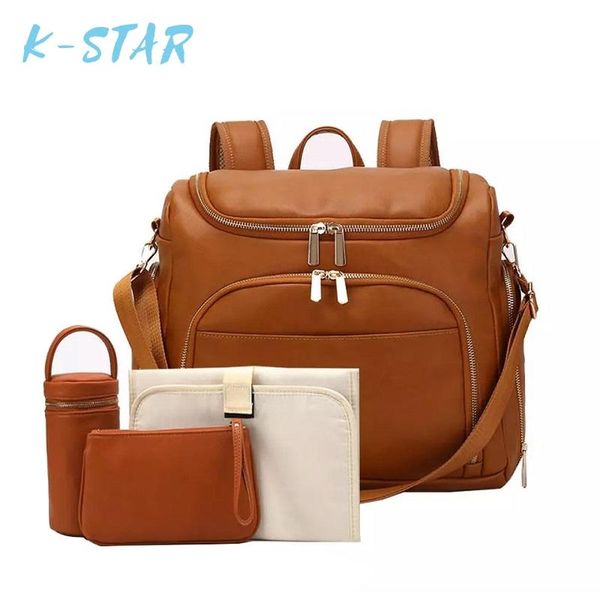 k-star pu leather baby nappy diaper bag backpack+changing pad+stroller straps+insulation bag+cosmetic storage bags
k-star pu leather baby nappy diaper bag backpack+changing pad+stroller straps+insulation bag+cosmetic storage bags