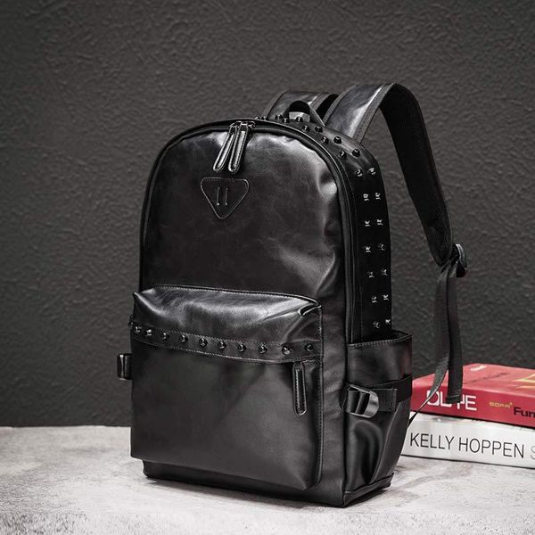backpack morrales para mujer 2021 designer leather school bags male retro big korean style bolsas fashion rivet bag
backpack morrales para mujer 2021 designer leather school bags male retro big korean style bolsas fashion rivet bag