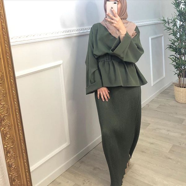 casual dresses eid mubarak abaya dubai turkey pleated 2 piece muslim sets abayas for women turkish islam clothing musulman ensembl, Black;gray
casual dresses eid mubarak abaya dubai turkey pleated 2 piece muslim sets abayas for women turkish islam clothing musulman ensembl, Black;gray