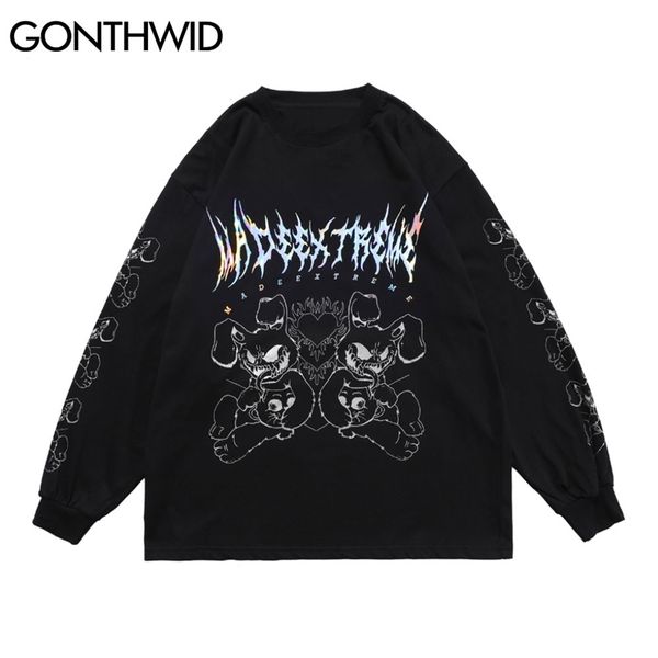 tshirts harajuku streetwear punk rock gothic devil rabbit print long sleeve t-shirts casual hip hop oversize tees 210602, White;black
tshirts harajuku streetwear punk rock gothic devil rabbit print long sleeve t-shirts casual hip hop oversize tees 210602, White;black
