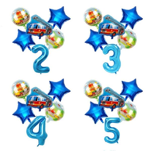 party decoration 6pcs big fire car foil balloon 32inch number set kids hero gift birthday holiday cartoon tractor balloons
party decoration 6pcs big fire car foil balloon 32inch number set kids hero gift birthday holiday cartoon tractor balloons