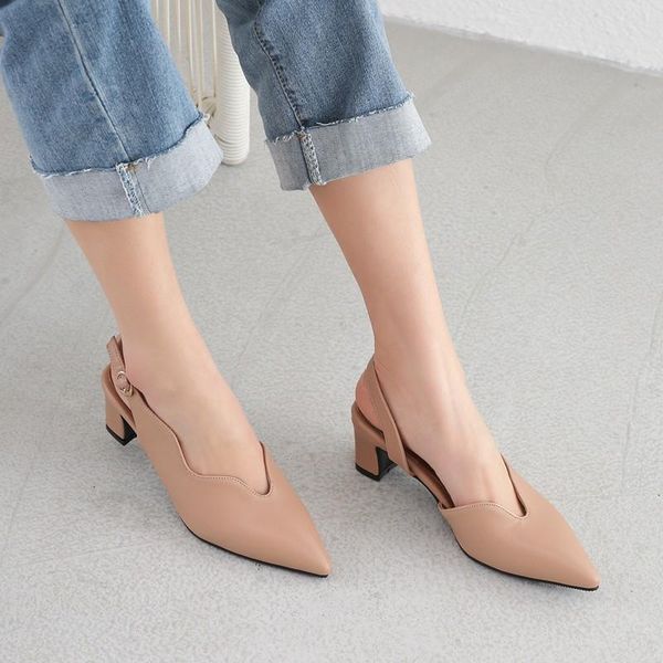 sandals trend fashion 2022 spring summer concise slingback pu leather pointed toe office lady women shoes nude plus size 44, Black
sandals trend fashion 2022 spring summer concise slingback pu leather pointed toe office lady women shoes nude plus size 44, Black