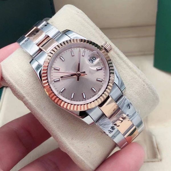 rose gold bracelet fashion ladies dress watch 31mm date sapphire automatic mechanical watches stainless steel sports womens wristwatch box h, Slivery;brown
rose gold bracelet fashion ladies dress watch 31mm date sapphire automatic mechanical watches stainless steel sports womens wristwatch box h, Slivery;brown