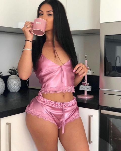 two piece dress summer solid pink color home wear sleepwear camisole and shorts woman's sets 2021 2pcs lace slim tank bottom, White
two piece dress summer solid pink color home wear sleepwear camisole and shorts woman's sets 2021 2pcs lace slim tank bottom, White