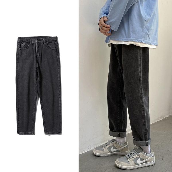 men's jeans ins style streetwear loose 2021 autumn wide leg pants straight baggy trousers male brand, Blue
men's jeans ins style streetwear loose 2021 autumn wide leg pants straight baggy trousers male brand, Blue