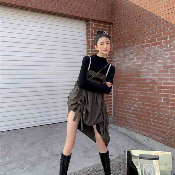 casual dresses spring summer 2021 women fashion spaghetti strap brown bandage mini suspender designer clothes i76n, Black;gray
casual dresses spring summer 2021 women fashion spaghetti strap brown bandage mini suspender designer clothes i76n, Black;gray