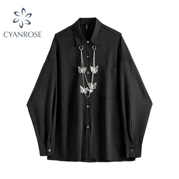 women black gothic shirt loose autumn casual long sleeve streetwear vintage japaneses harajuku girl goths blouse 210430, White
women black gothic shirt loose autumn casual long sleeve streetwear vintage japaneses harajuku girl goths blouse 210430, White