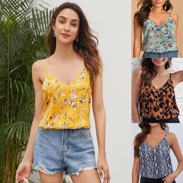 women's tanks & camis european v-neck leopard print sleeveless vest t-shirts summer wear, White
women's tanks & camis european v-neck leopard print sleeveless vest t-shirts summer wear, White