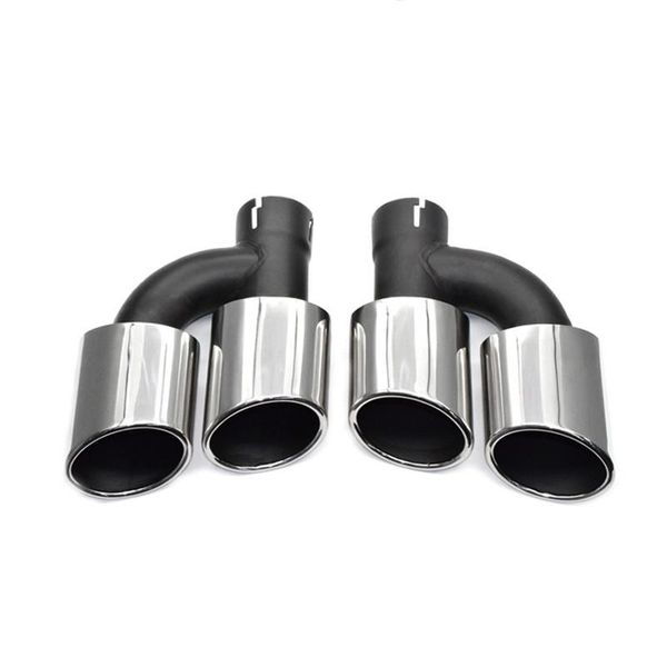 motorcycle exhaust system 1 pair stainless steel muffler tip for aud-i a4l a5 a6l a7 update s4 s5 s6 s7 diffuser silver+black car accessorie
motorcycle exhaust system 1 pair stainless steel muffler tip for aud-i a4l a5 a6l a7 update s4 s5 s6 s7 diffuser silver+black car accessorie